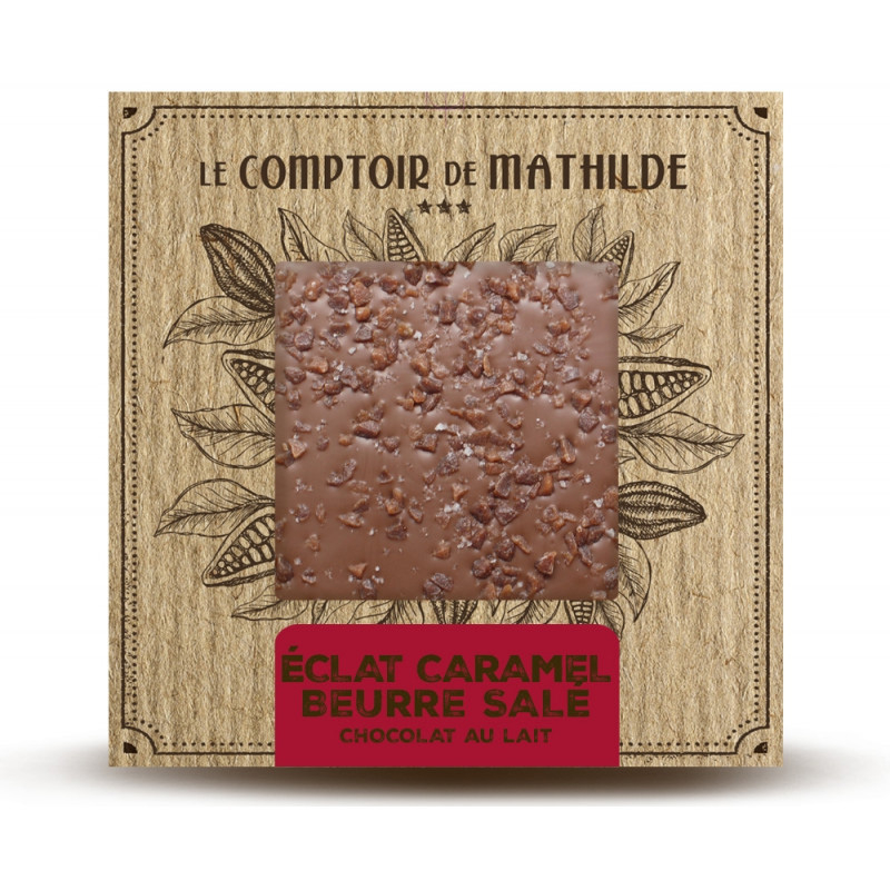 Tablette Chocolat au lait Caramel Beurre salé LE COMPTOIR DE MATHILDE