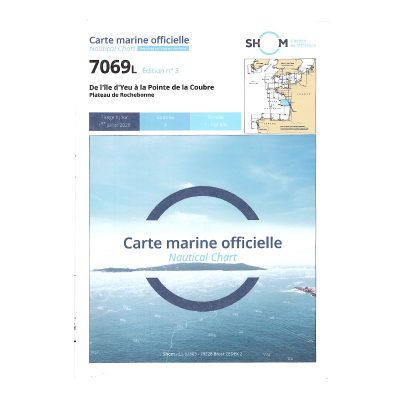 Carte marine Shom 7069L - De L'Ile d'Yeu à la Pointe de la Coubre (2)