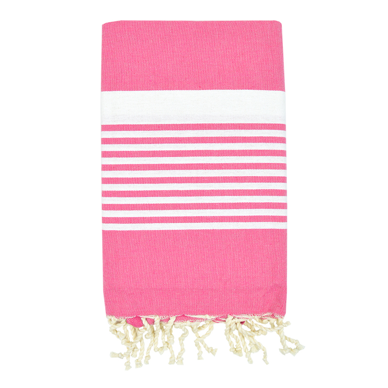 Fouta Multi rayures blanches TERRES DE TRADITIONS