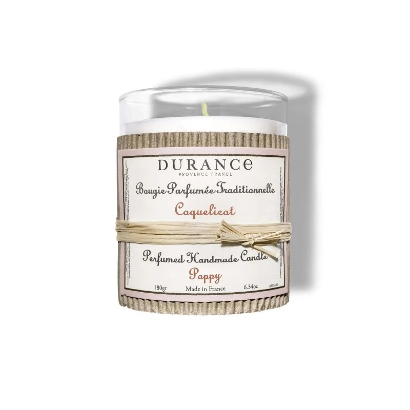 Bougie Parfumée Traditionnelle - Coquelicot DURANCE