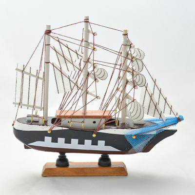 Maquette bateau en bois type "3 Mâts Barque" (3)