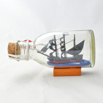 Bateau pirate en bouteille le "Black Pearl" (3)