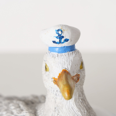 Figurine mouette capitaine sur bouée "Jannes" (5)