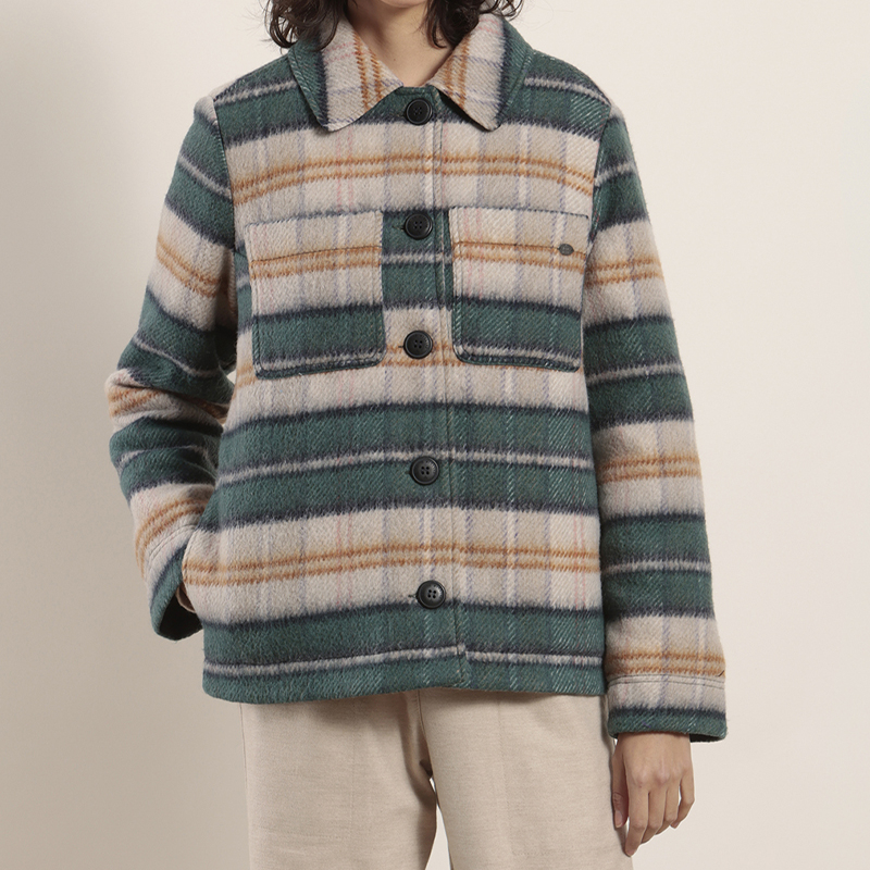 Manteau à carreaux en laine MAT DE MISAINE Frossay