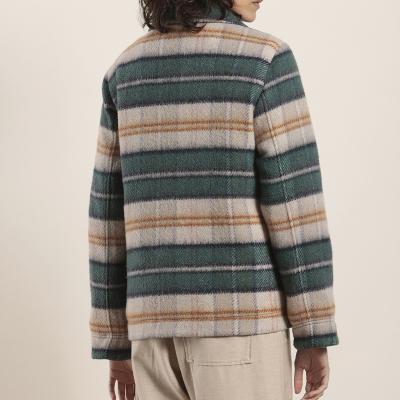 Manteau à carreaux en laine MAT DE MISAINE Frossay (3)