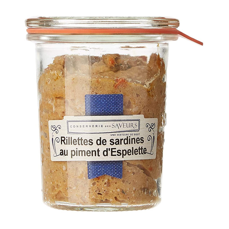 Pot Weck Rillettes de Sardines au Piment d'Espelette CONSERVERIE DES SAVEURS