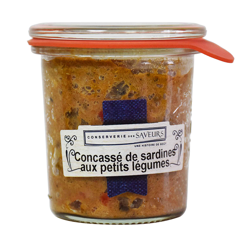 Pot Weck Concassé de Sardines aux Petits Légumes CONSERVERIE DES SAVEURS