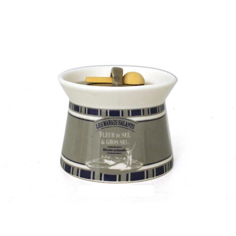Pot à sel + Cuillère collection "Aderne Gris"