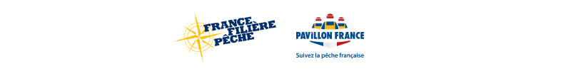 logos pavillons france et filière pêche française