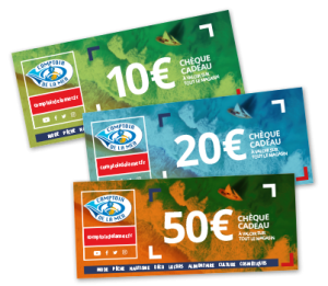 pensez aux chèques cadeaux : 10, 20 ou 50€ au choix